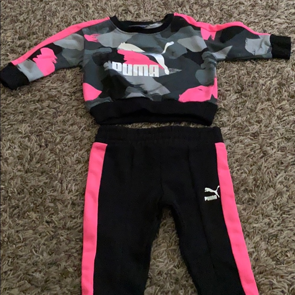 Puma 0-3 month size pullover and sweat pants